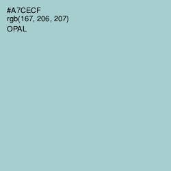#A7CECF - Opal Color Image