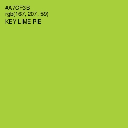 #A7CF3B - Key Lime Pie Color Image