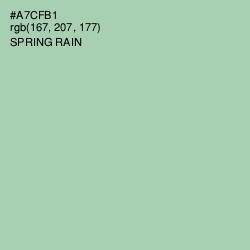 #A7CFB1 - Spring Rain Color Image