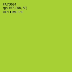 #A7D034 - Key Lime Pie Color Image