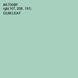 #A7D0BF - Gum Leaf Color Image