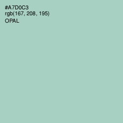 #A7D0C3 - Opal Color Image