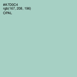 #A7D0C4 - Opal Color Image