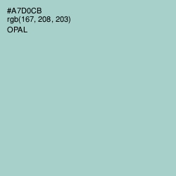 #A7D0CB - Opal Color Image