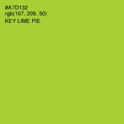 #A7D132 - Key Lime Pie Color Image