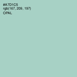 #A7D1C5 - Opal Color Image