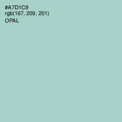 #A7D1C9 - Opal Color Image