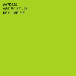 #A7D320 - Key Lime Pie Color Image