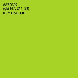 #A7D327 - Key Lime Pie Color Image