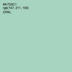 #A7D3C1 - Opal Color Image