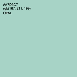 #A7D3C7 - Opal Color Image