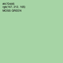 #A7D4A5 - Moss Green Color Image