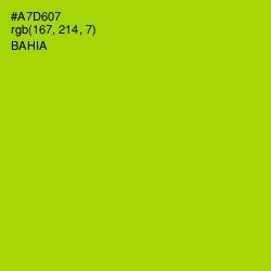 #A7D607 - Bahia Color Image