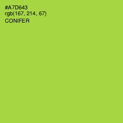 #A7D643 - Conifer Color Image