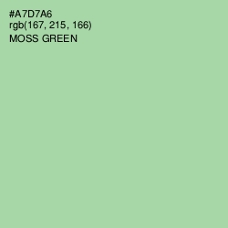 #A7D7A6 - Moss Green Color Image