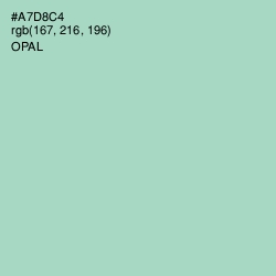 #A7D8C4 - Opal Color Image