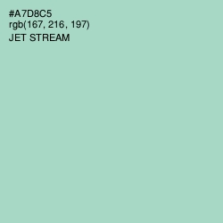#A7D8C5 - Jet Stream Color Image