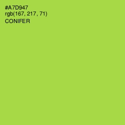 #A7D947 - Conifer Color Image