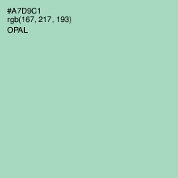 #A7D9C1 - Opal Color Image