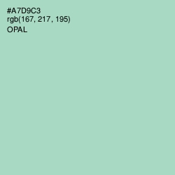 #A7D9C3 - Opal Color Image