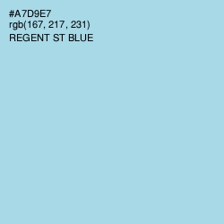 #A7D9E7 - Regent St Blue Color Image