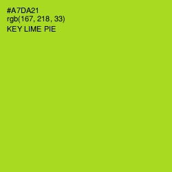#A7DA21 - Key Lime Pie Color Image