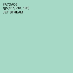 #A7DAC6 - Jet Stream Color Image