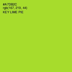 #A7DB2C - Key Lime Pie Color Image