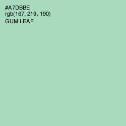 #A7DBBE - Gum Leaf Color Image