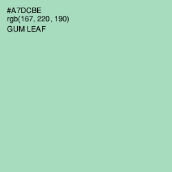 #A7DCBE - Gum Leaf Color Image