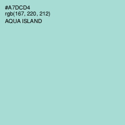 #A7DCD4 - Aqua Island Color Image