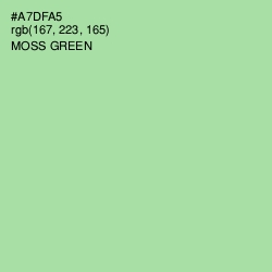 #A7DFA5 - Moss Green Color Image
