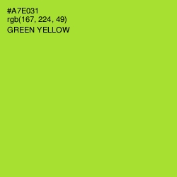 #A7E031 - Green Yellow Color Image