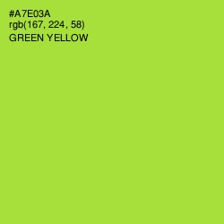 #A7E03A - Green Yellow Color Image