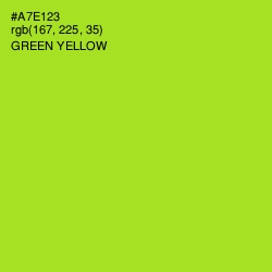 #A7E123 - Green Yellow Color Image