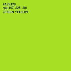 #A7E126 - Green Yellow Color Image