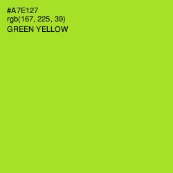 #A7E127 - Green Yellow Color Image