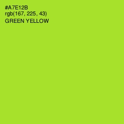 #A7E12B - Green Yellow Color Image