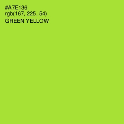 #A7E136 - Green Yellow Color Image
