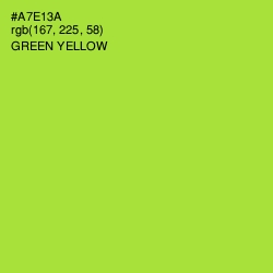 #A7E13A - Green Yellow Color Image