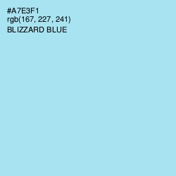 #A7E3F1 - Blizzard Blue Color Image
