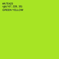 #A7E423 - Green Yellow Color Image