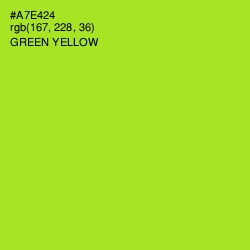 #A7E424 - Green Yellow Color Image