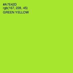 #A7E42D - Green Yellow Color Image