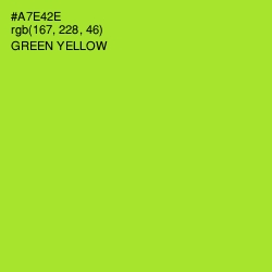 #A7E42E - Green Yellow Color Image