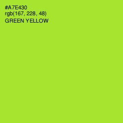 #A7E430 - Green Yellow Color Image