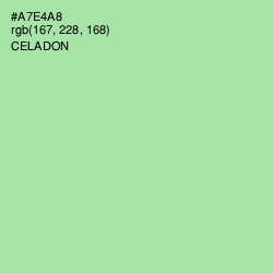 #A7E4A8 - Celadon Color Image