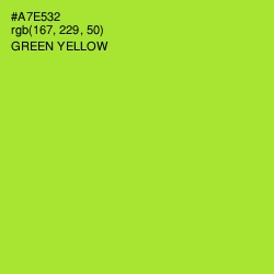 #A7E532 - Green Yellow Color Image