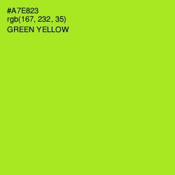 #A7E823 - Green Yellow Color Image