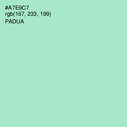 #A7E9C7 - Padua Color Image